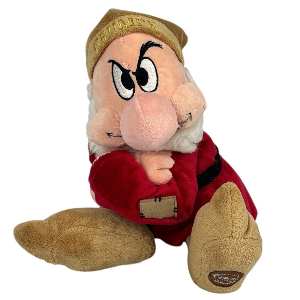 Walt Disney Store Snow White & The Seven Dwarves 11” Sitting Grumpy Plush